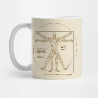 Vitruvian T-800 (Brown) Mug